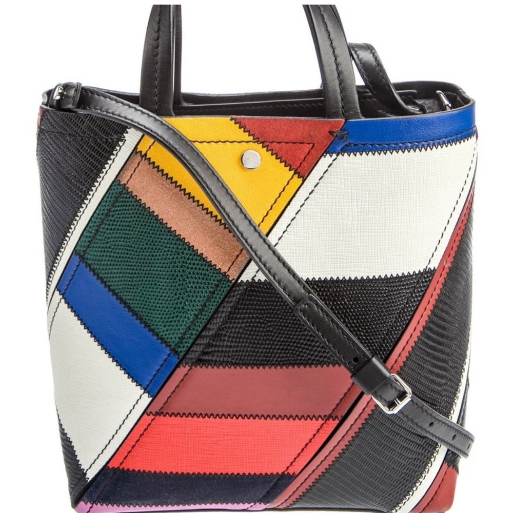 Proenza Schouler Leather Color Block Crossbody Bag. NWOT and RARE - Unique!